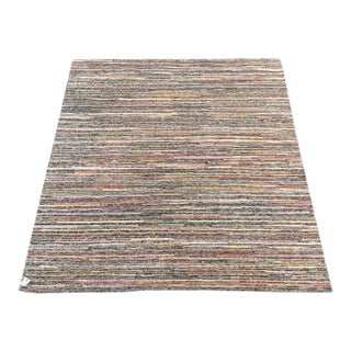 Multi Color Stripe Design Hand Made Rug For Sale