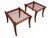 Vintage Solid Walnut Klismos Ottomans- Pair For Sale In San Diego - Image 6 of 6