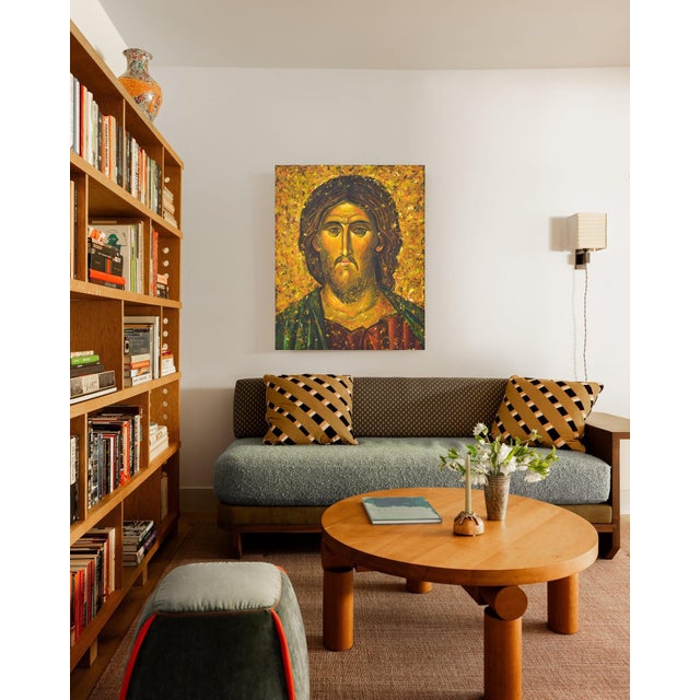 Textile Jesus Christ 16.Original Painting.Iryna Kastsova For Sale - Image 7 of 10