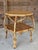 Vintage Coastal Rattan & Cane Two-Tier Side Table For Sale - Image 10 of 12