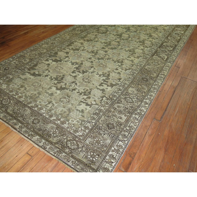 Early 20th Century Zabihi Collection Corridor Persian Malayer Runner - 5'6" x 16'10" For Sale - Image 9 of 10