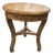 Vintage Neoclassical Distressed Gilt Round Side Table With Inlay Detail For Sale