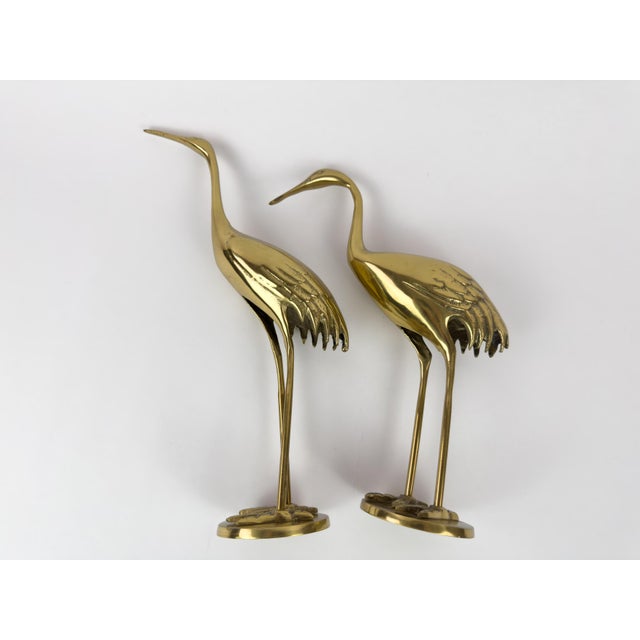 Mid-Century Brass Herons by Gilde Handwerk, 1960s, Set of 2 For Sale - Image 12 of 18