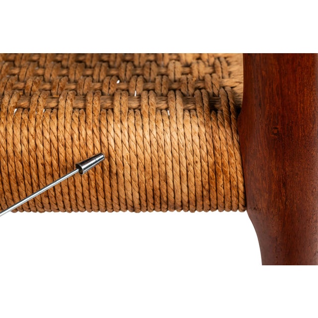 Danish Modern Model 83 Teak Dining Chair With Paper Cord Seat by Niels Otto Møller for j.l. Møller Mobelfabrik, Denmark, 1960's For Sale In Orlando - Image 6 of 12