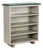 Vintage Bookcase in Enamelled Metal and Glass, 1960s For Sale