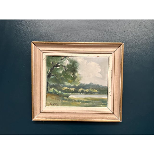 Lars Boëthius, Coastal Landscape, 1950s, Oil on Panel, Framed For Sale - Image 16 of 18