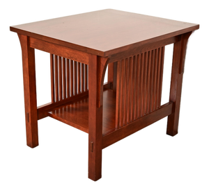 Stickley Mission Arts & Crafts Cherry Wood Spindle Side Table