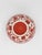 Hand-Carved Bat Trang Red Hibiscus Lidded Ceramic Bowl With a Decorative Lid For Sale - Image 4 of 5
