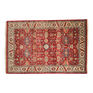 Vintage Indian Heriz Design Rug - 6' X 8'11"
