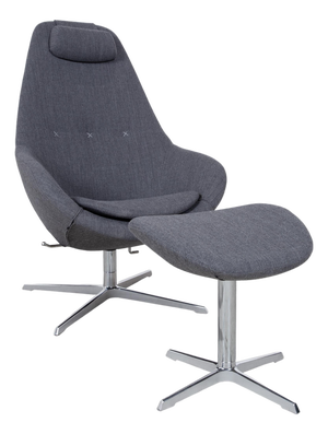 Set of Fabric Cocoon Armchair and Ottoman by Thomas Pedersen for Varier