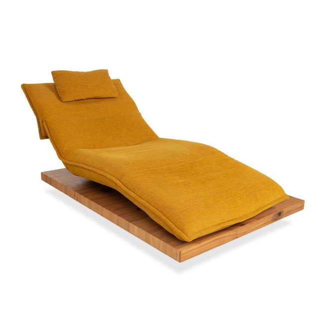 Yellow Gold Fabric Free Motion Edit 2 Lounger Electric Function from Koinor For Sale - Image 4 of 16