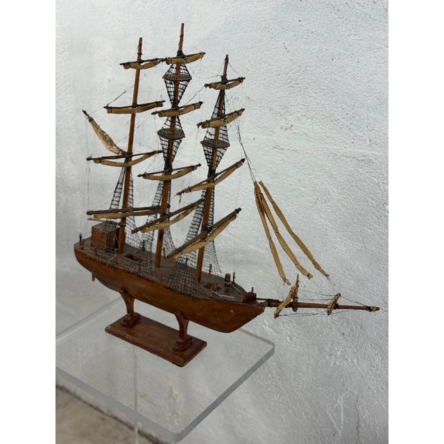 Vintage Ship Model For Sale - Image 12 of 12