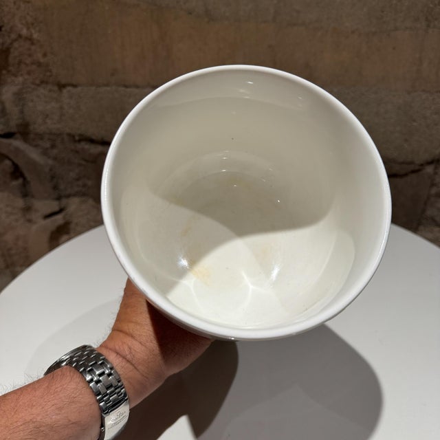 White Iittala Nappula Plant Pot by Matti Klenell Scandinavian Modern For Sale - Image 8 of 11