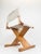 Mid-Century Modern Italian Folding Chair in Beechwood and Raw Cotton Canvas, 1970s For Sale - Image 17 of 18