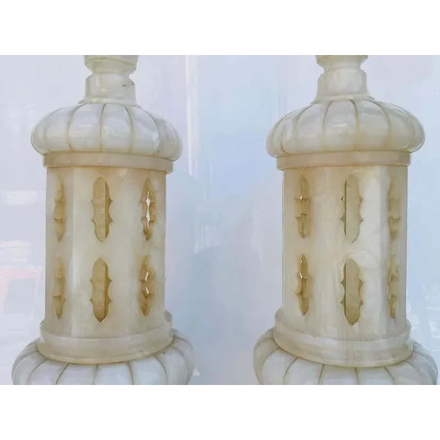 1960s Marble Lamps Made in Italy - a Pair For Sale - Image 10 of 13