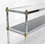 1970s Chrome Brass and Glass Two Tier Console or Sofa Table Mid Century Modern For Sale - Image 5 of 10