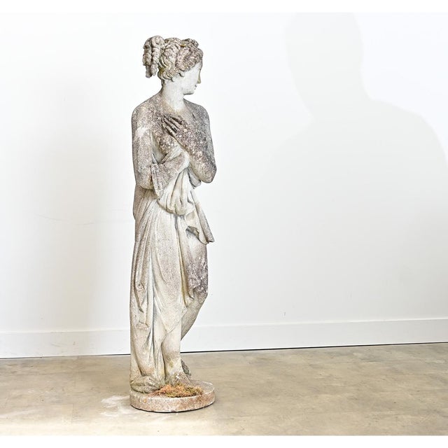 Late 19th Century Late 19th Century English Victorian Cast Stone Reproduction of the Venus Italica For Sale - Image 5 of 14