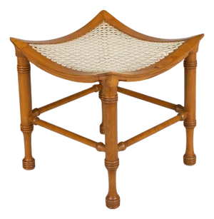 Late 19th Century Egyptian Revival Maple Thebes Stool