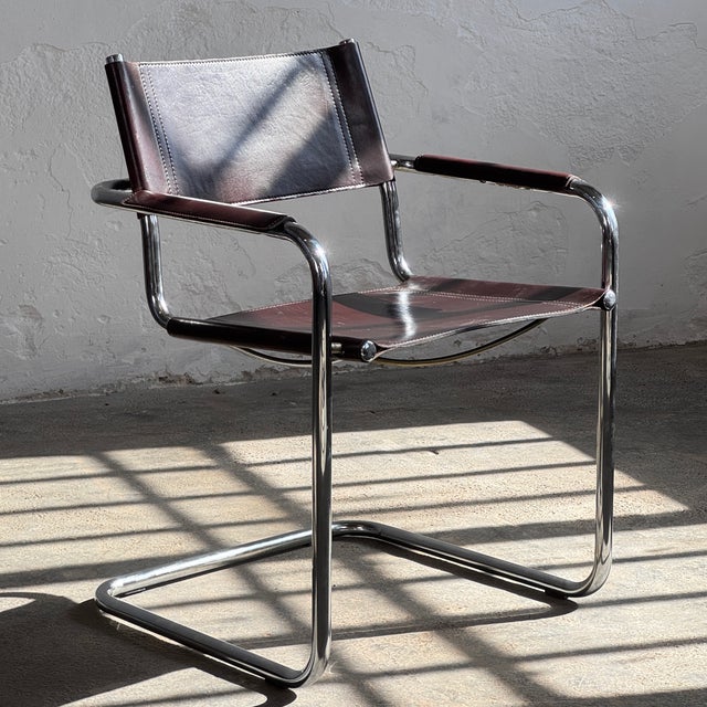 MG5 Leather Chair by Matteo Grassi, 1970 For Sale - Image 14 of 16