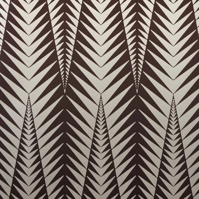 Not Yet Made - Made To Order Sample - Schumacher x Neisha Crosland Zebra Wallpaper in Brown Silver For Sale - Image 5 of 5