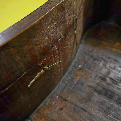 Inlaid Wooden Secretaire with Four Drawers and Internal Compartments For Sale - Image 11 of 18