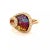 Contemporary Bellarri Diamond Multicolor Gems 18k Rose Gold Cocktail Ring, Size 7 For Sale - Image 3 of 9