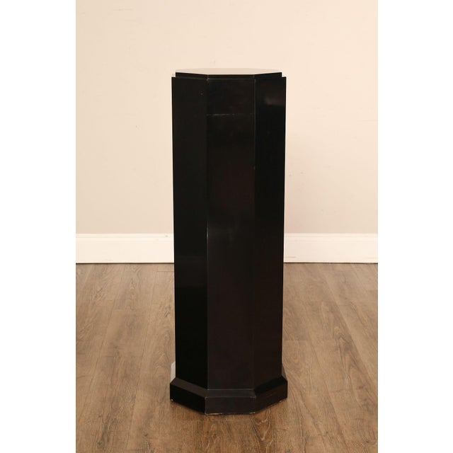 Maitland Smith Black Lacquered Octagonal Jewelry or Lingerie Chest Chest For Sale - Image 15 of 18