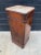 Mid 19th Century 19th Century French Walnut Marquetry Nightstand With Marble Top and Original Casters For Sale - Image 5 of 11