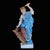 Blue Antique Classical Mythological Porcelain Figure of Jupiter For Sale - Image 8 of 10