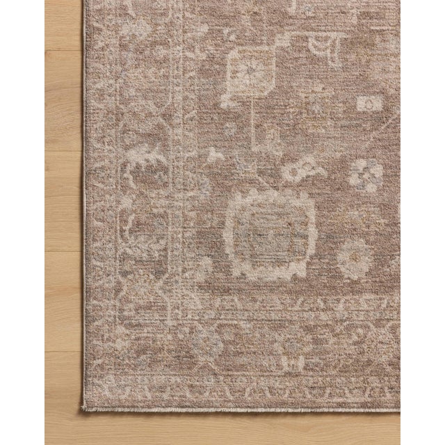 2020s Chris Loves Julia x Loloi Louisa Taupe / Ivory 2'-3" x 3'-10" Accent Rug For Sale - Image 5 of 7