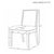 Wood Matthew Izzo Home Lanister Cerused Oak Square Back Dining Chair With Performance Linen Upholstery For Sale - Image 7 of 7