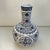 Japanese Vintage Chinoiserie Boho Chic Japanese Ink Blue & White Hobnail Porcelain Vase Attributed to Kutani. For Sale - Image 3 of 13