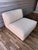 Contemporary Restoration Hardware Como Modular Armless Chair- Two Tone Linen For Sale - Image 3 of 9
