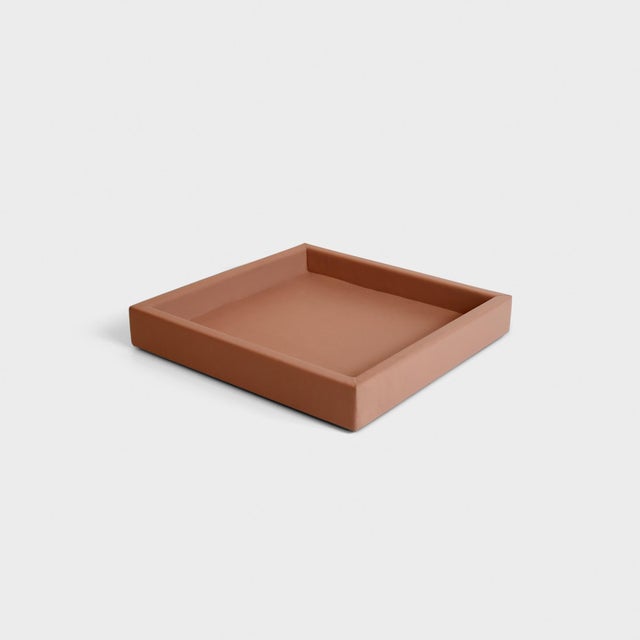 Dusty Rose Coloured Leather Tray
