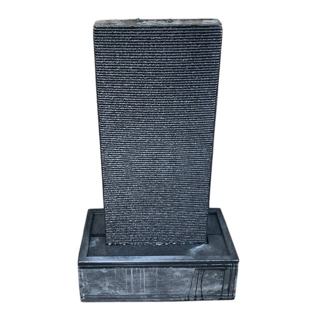 Slate Grey Ripple Fountain For Sale In Los Angeles - Image 6 of 6