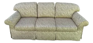 Taylor King Three Seat Roll Arm Upholstered Sofa