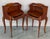 20th Pair of French Nightstands Tables With Drawer and Open Shelf For Sale - Image 6 of 12