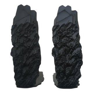 Postmodern Abstract Bronze Sculptures by Graziano Pompili, Italy, 1980s, Set of 2 For Sale