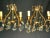 Art Deco C1920 French Art Deco Bronze W/ Cut Crystal Lyre Back Wall Sconces For Sale - Image 3 of 13
