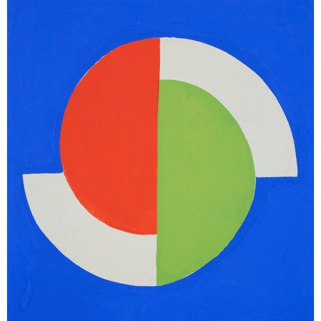Sonia DELAUNAY (1885-1979) Bing Gallery Gouache and Stencil: Exhibition Poster Design, 1964 On Vellum, 38 x 54 cm (approx....