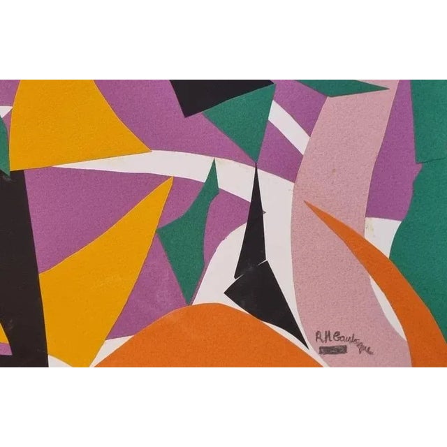 Régine Hermain-Goulesque, Eurythmy I, 1974, Collage For Sale - Image 3 of 4