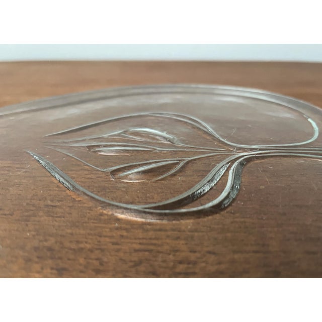 Vintage Scandinavian Heavy Glass Plate, 1970s For Sale - Image 15 of 18