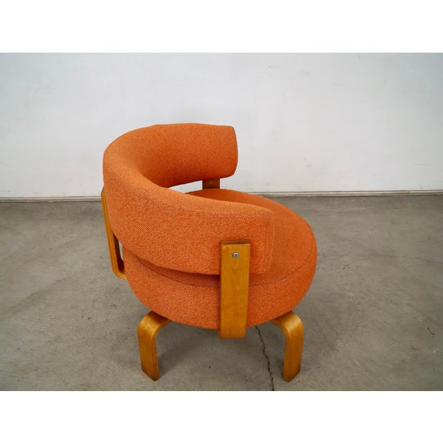 Early 2000’s Postmodern Carina Bengs Bentwood Swivel Lounge Chair For Sale In Los Angeles - Image 6 of 12