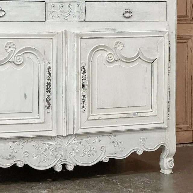 18th Century Country French Painted Buffet a Deux Corps For Sale - Image 12 of 12