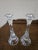 Lovely pair of crystal candle holders by Mikasa Park Lane collection. Elegant, modern design with distinctive vertical...