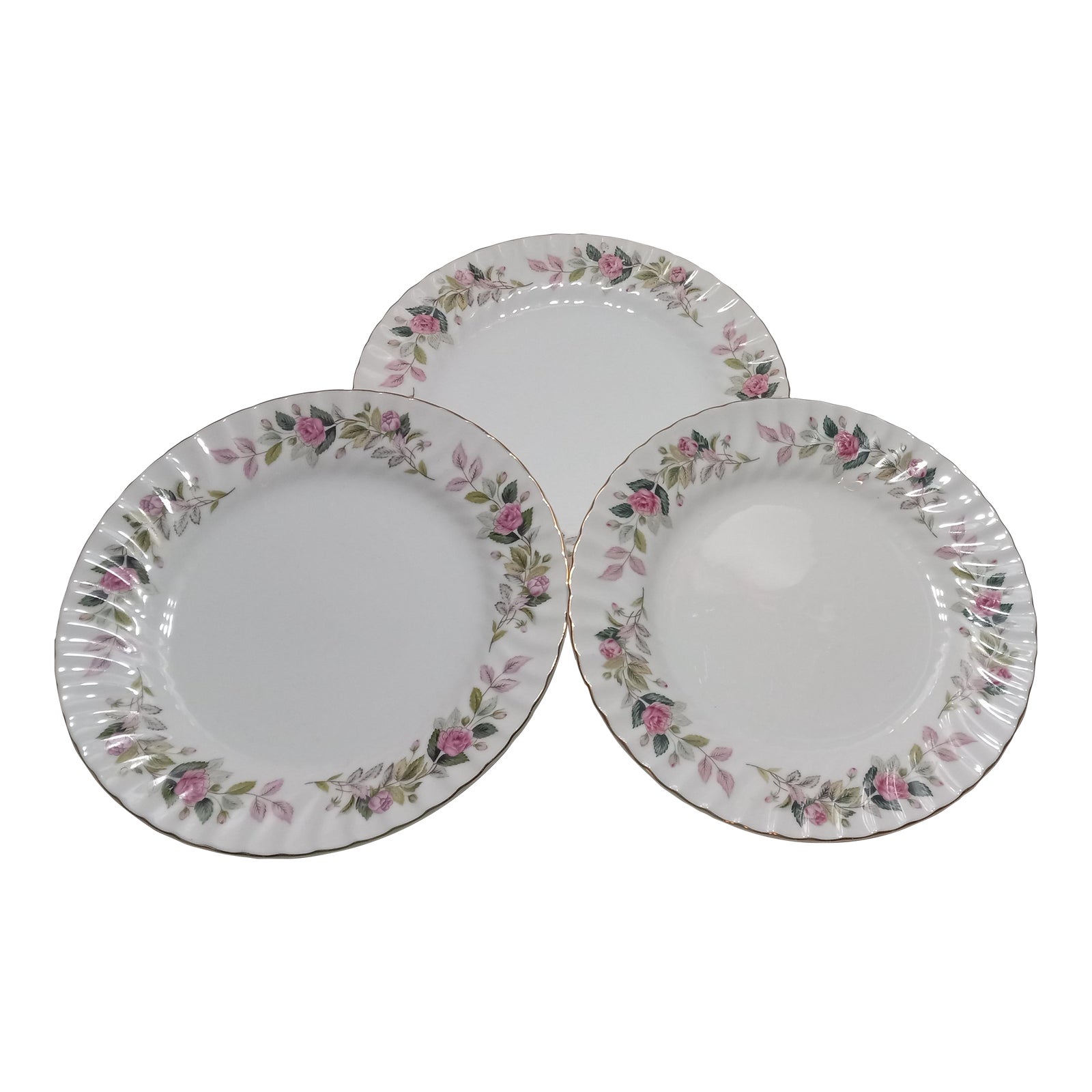 1960s Creative Fine China 2345 Japan Regency Rose Luncheon Plates Set of 3 Chairish