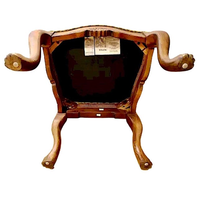 Hand Carved Paw Foot Side Chair For Sale In San Francisco - Image 6 of 6