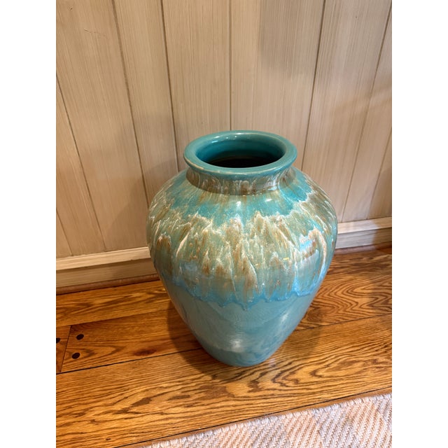 Large Robinson Ransbottom Pottery Co. American Vintage Ceramic Oil Jar / Floor Vase 561 For Sale In Philadelphia - Image 6 of 12
