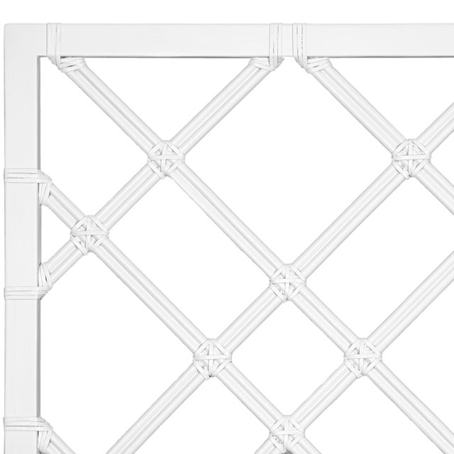 David Francis Darien Platform Bed King, White For Sale - Image 4 of 7