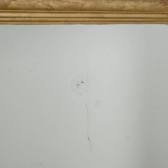 19th Century Louis Philippe Mirror with Flower Etchings For Sale - Image 4 of 7